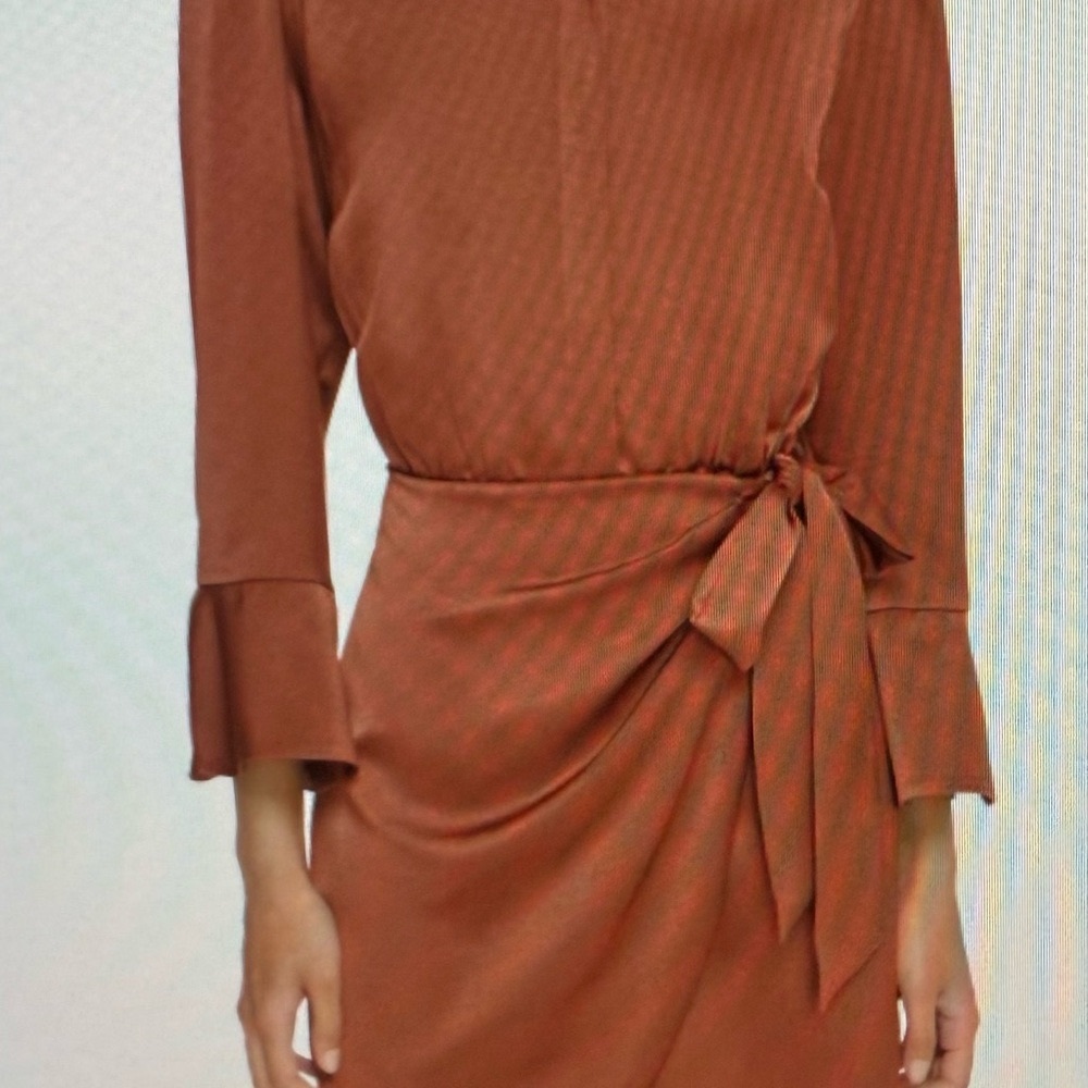 Elegant Brown-Colored Women's Dress